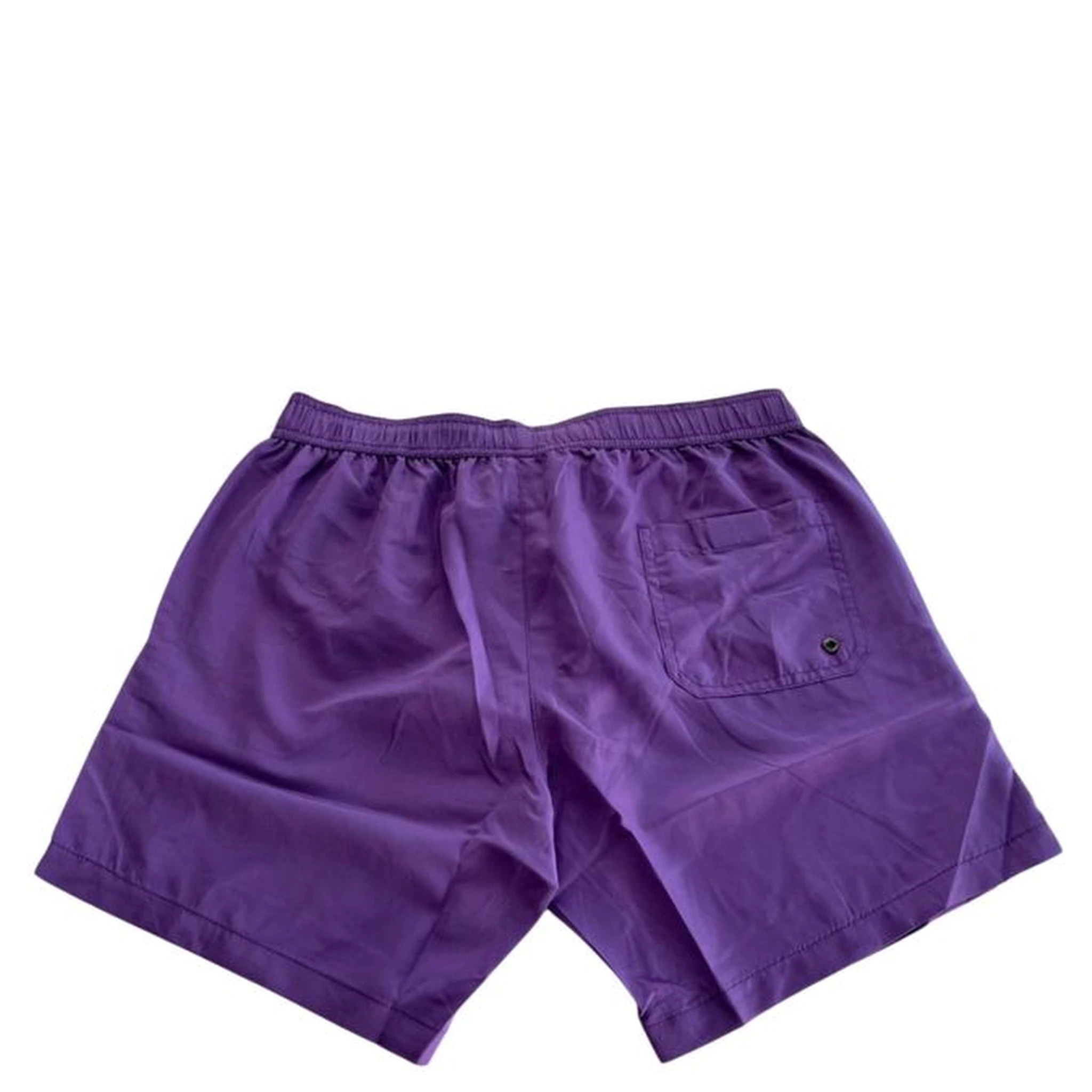 Purple Polyester Men Swim Short