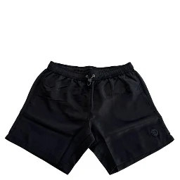 Black Polyester Men's Swim Short