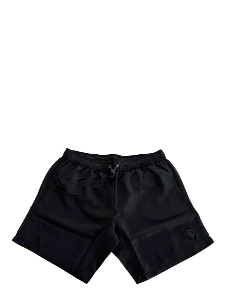 Black Polyester Men's Swim Short