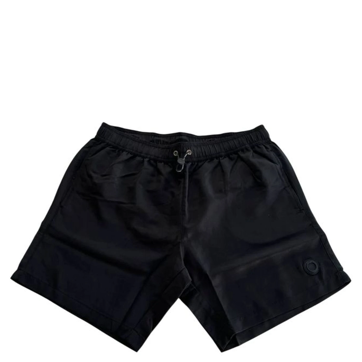 Black Polyester Men's Swim Short