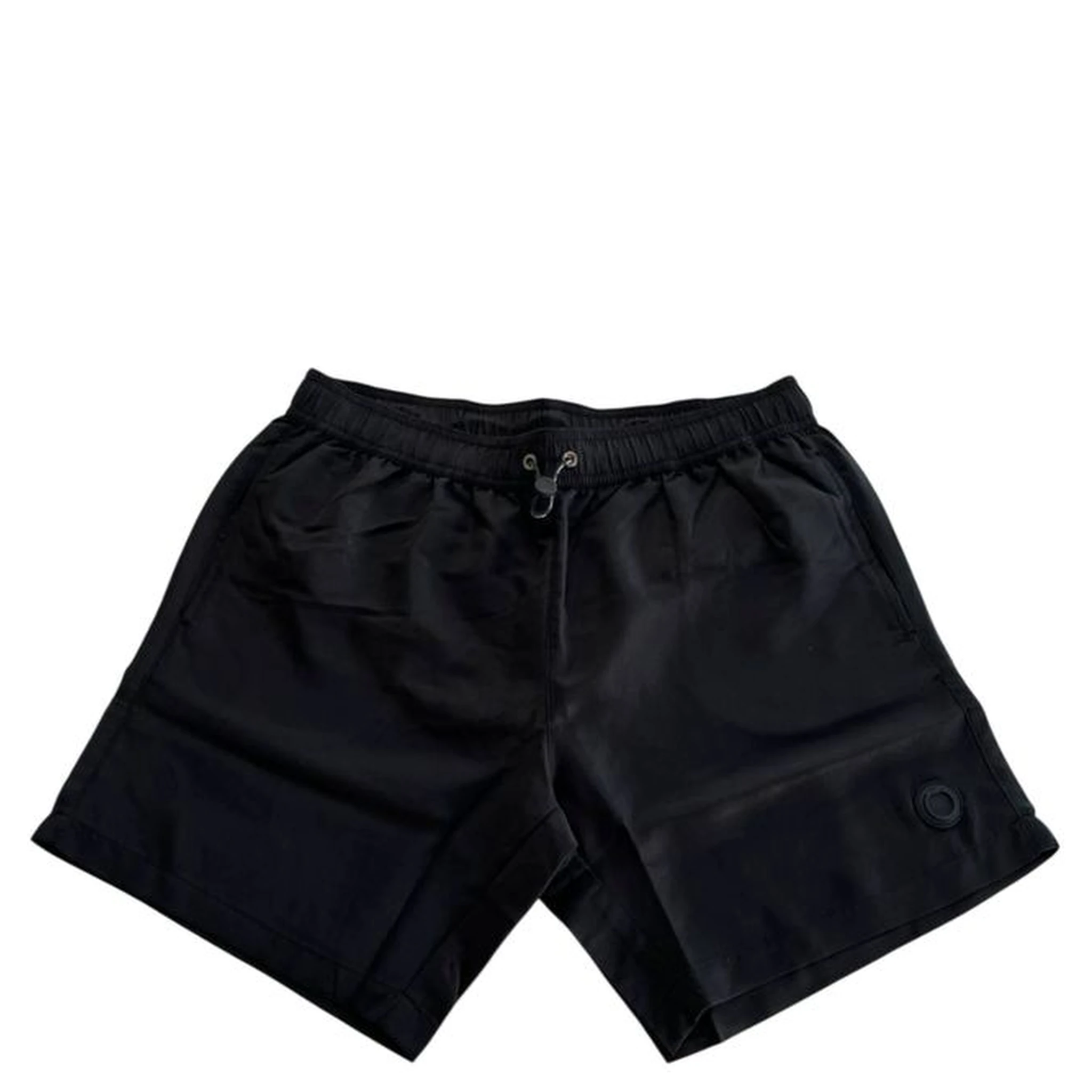 Black Polyester Men's Swim Short