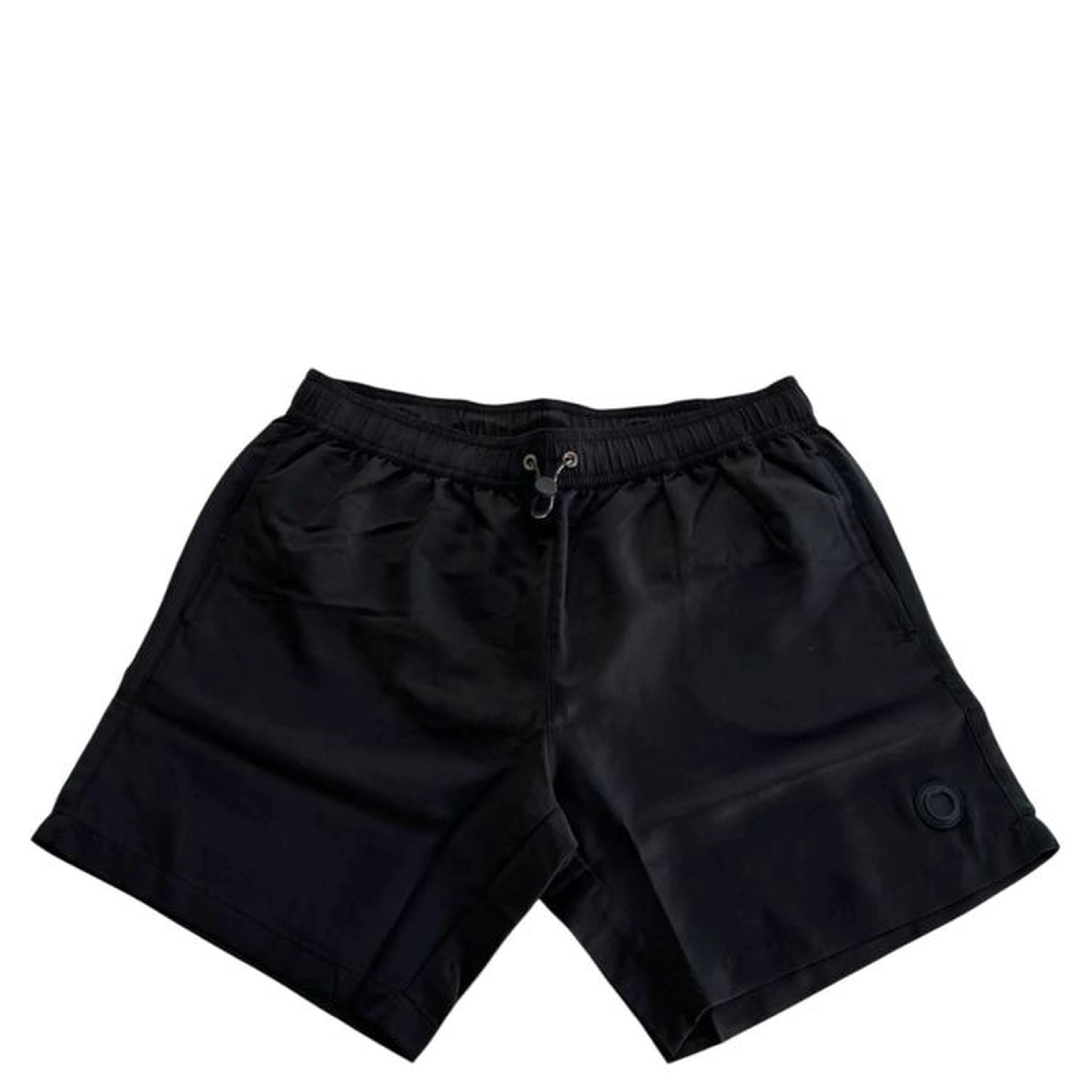 Black Polyester Men's Swim Short