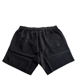 Black Polyester Men's Swim Short