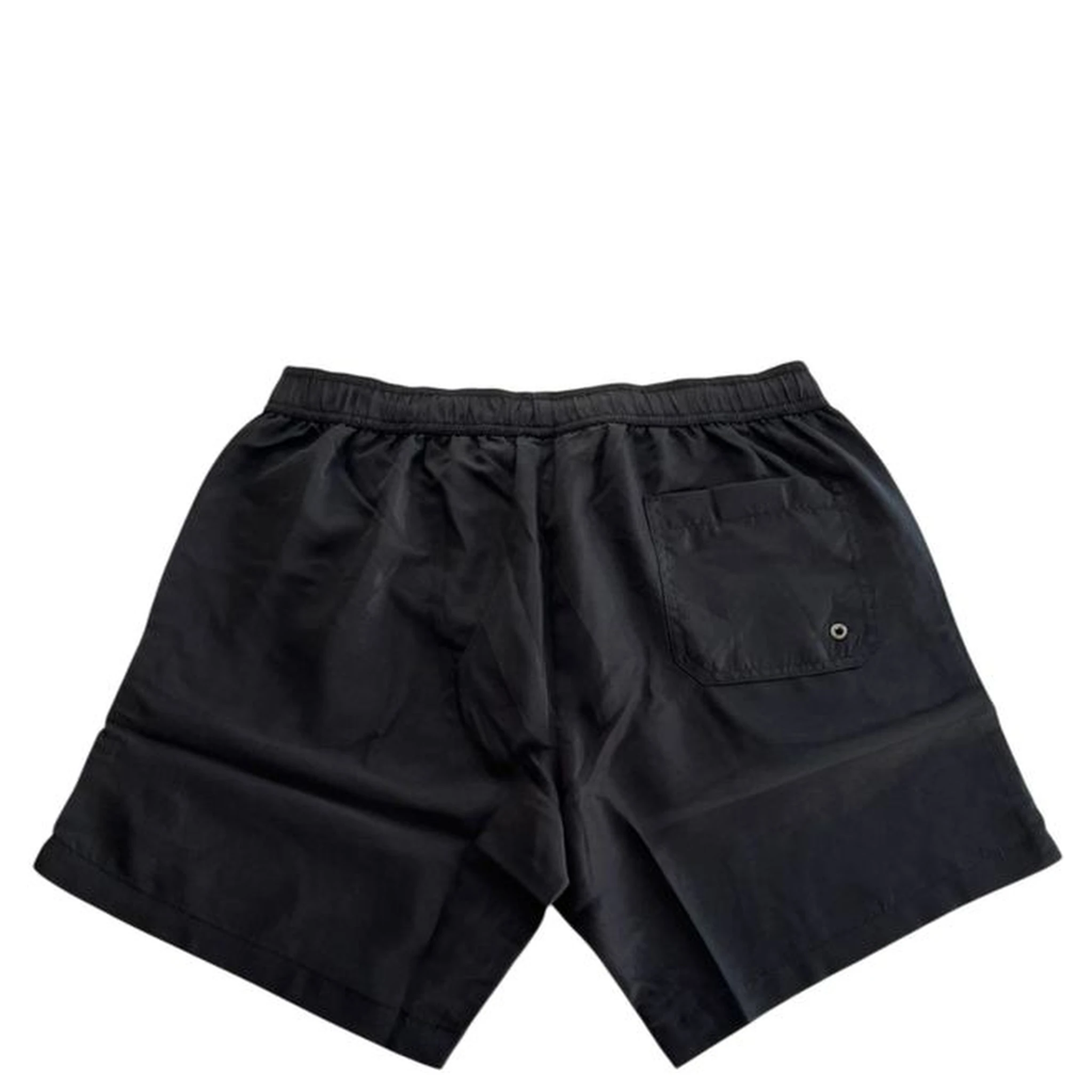 Black Polyester Men's Swim Short