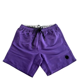 Purple Polyester Men Swim Short
