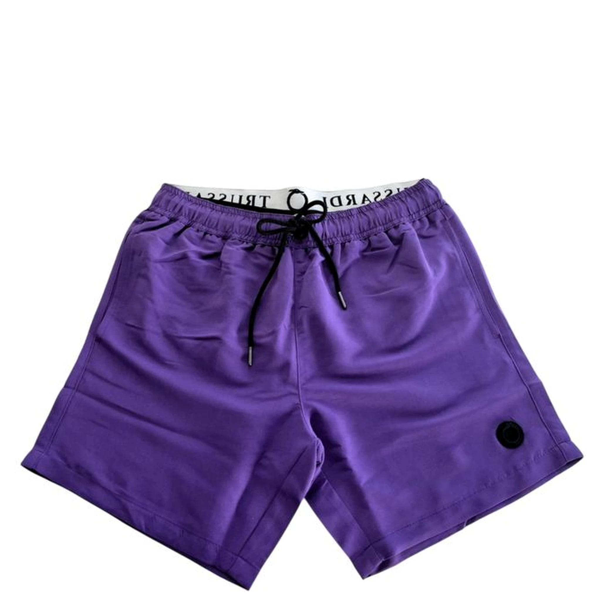 Purple Polyester Men Swim Short