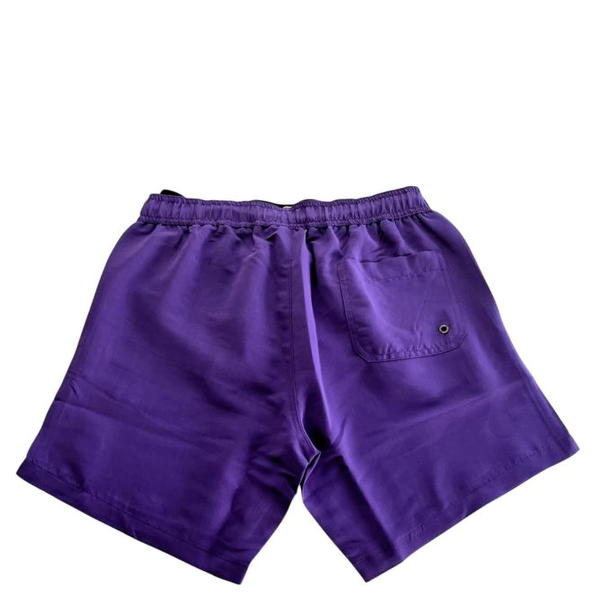 Purple Polyester Men Swim Short