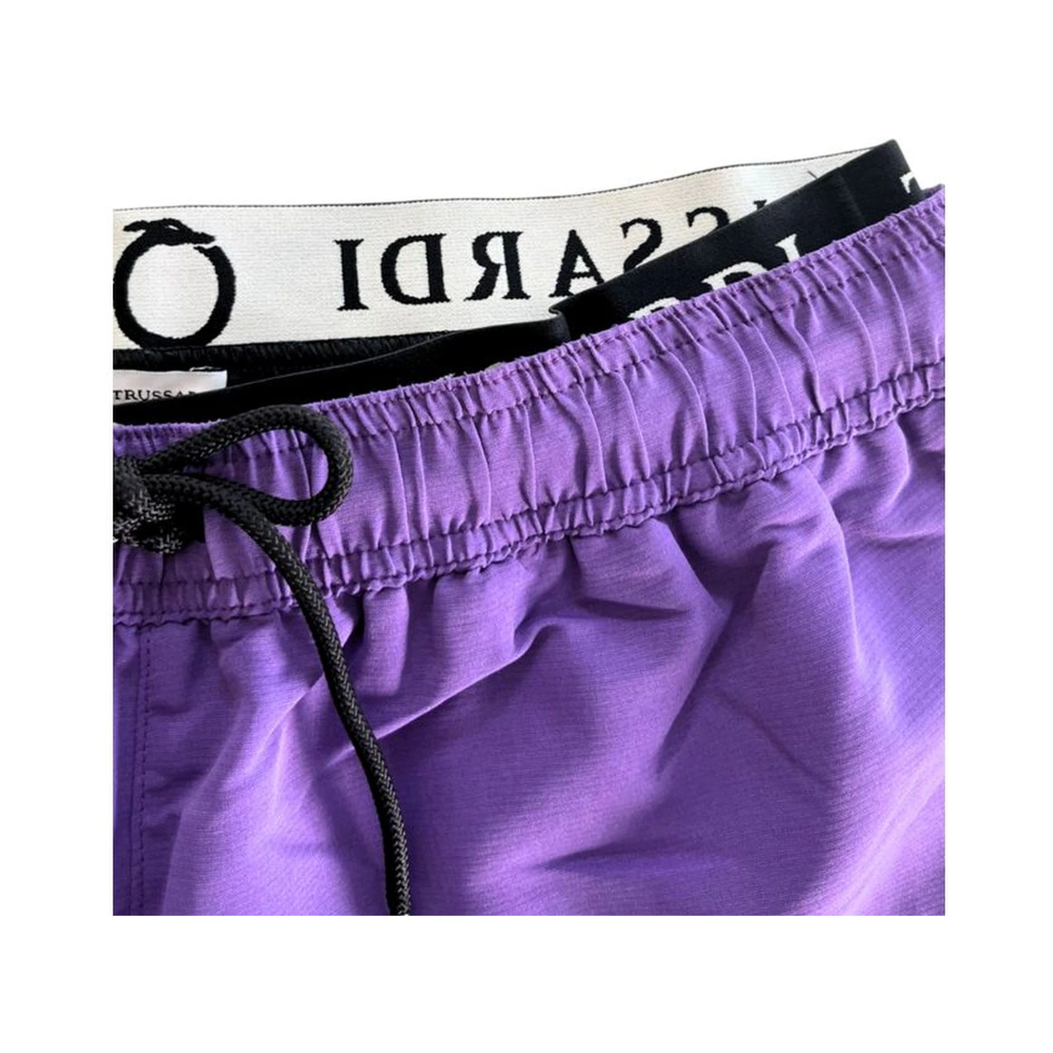 Purple Polyester Men Swim Short