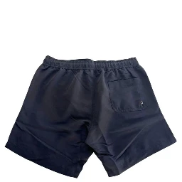 Black Polyester Men Swim Shorts
