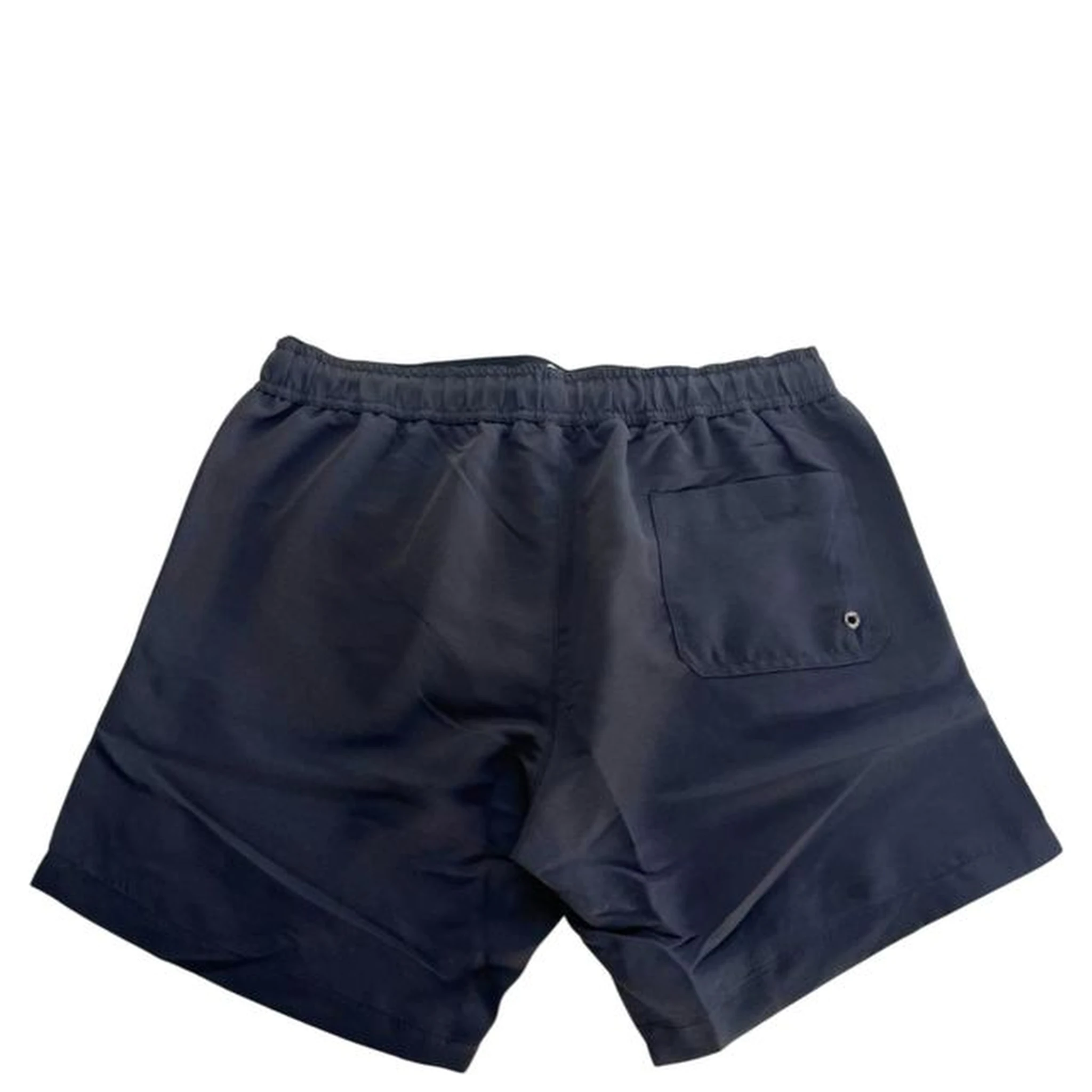 Black Polyester Men Swim Shorts