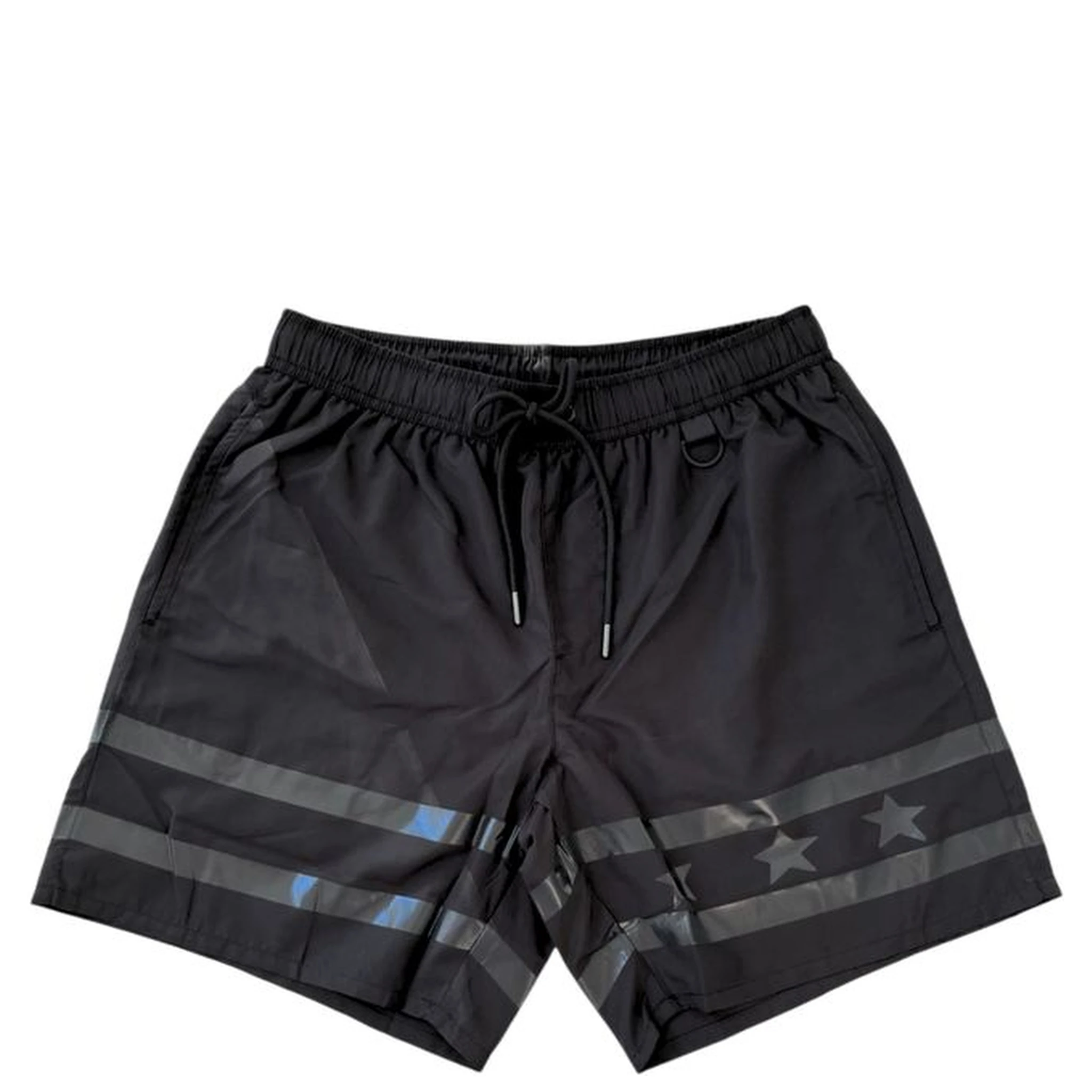Black Polyester Men Swim Short