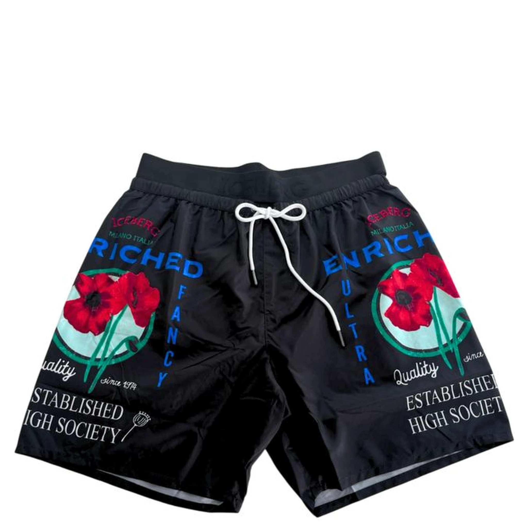 Black Polyester Swimwear