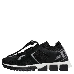Black Mesh Sorrento Trekking Sneakers Shoes