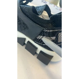 Black Mesh Sorrento Trekking Sneakers Shoes