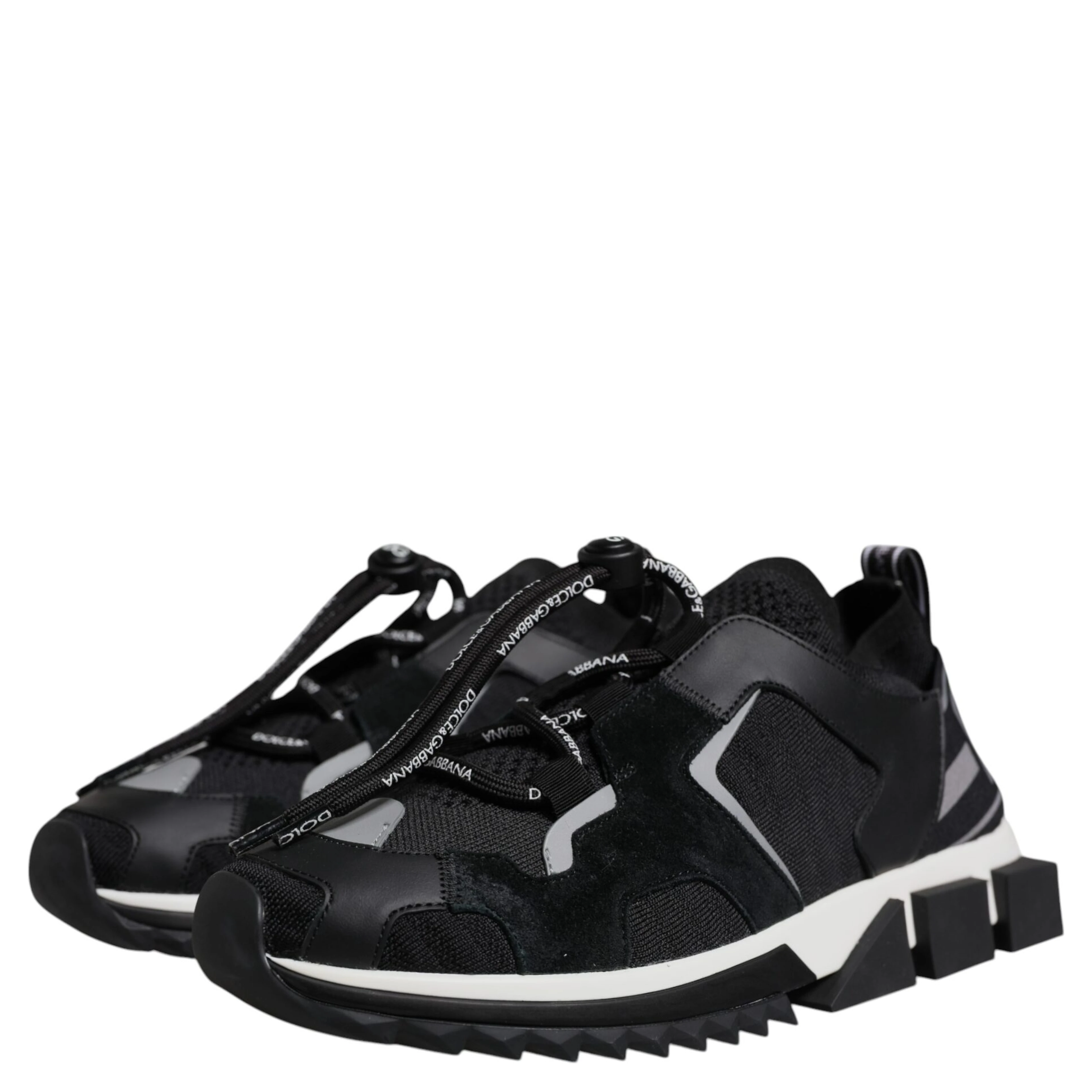 Black Mesh Sorrento Trekking Sneakers Shoes