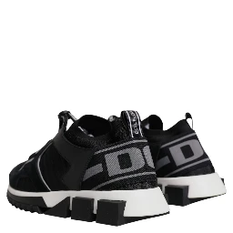 Black Mesh Sorrento Trekking Sneakers Shoes