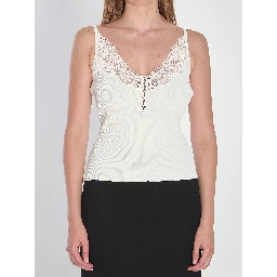 Tank top with lace