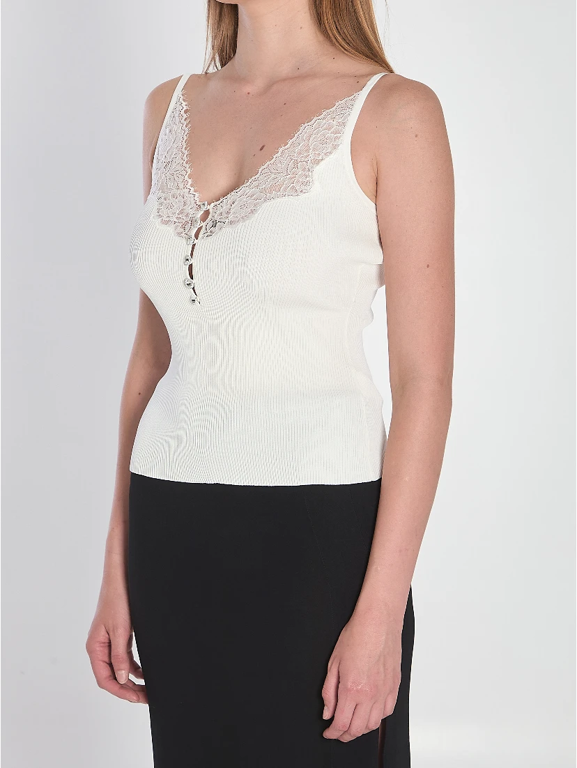 Tank top with lace