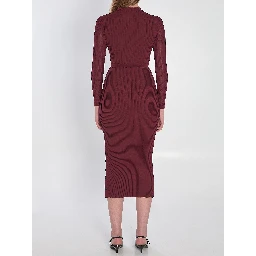 Midi dress with cut-out