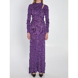 Long dress with cut-out