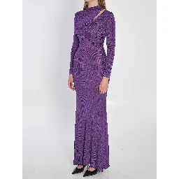 Long dress with cut-out