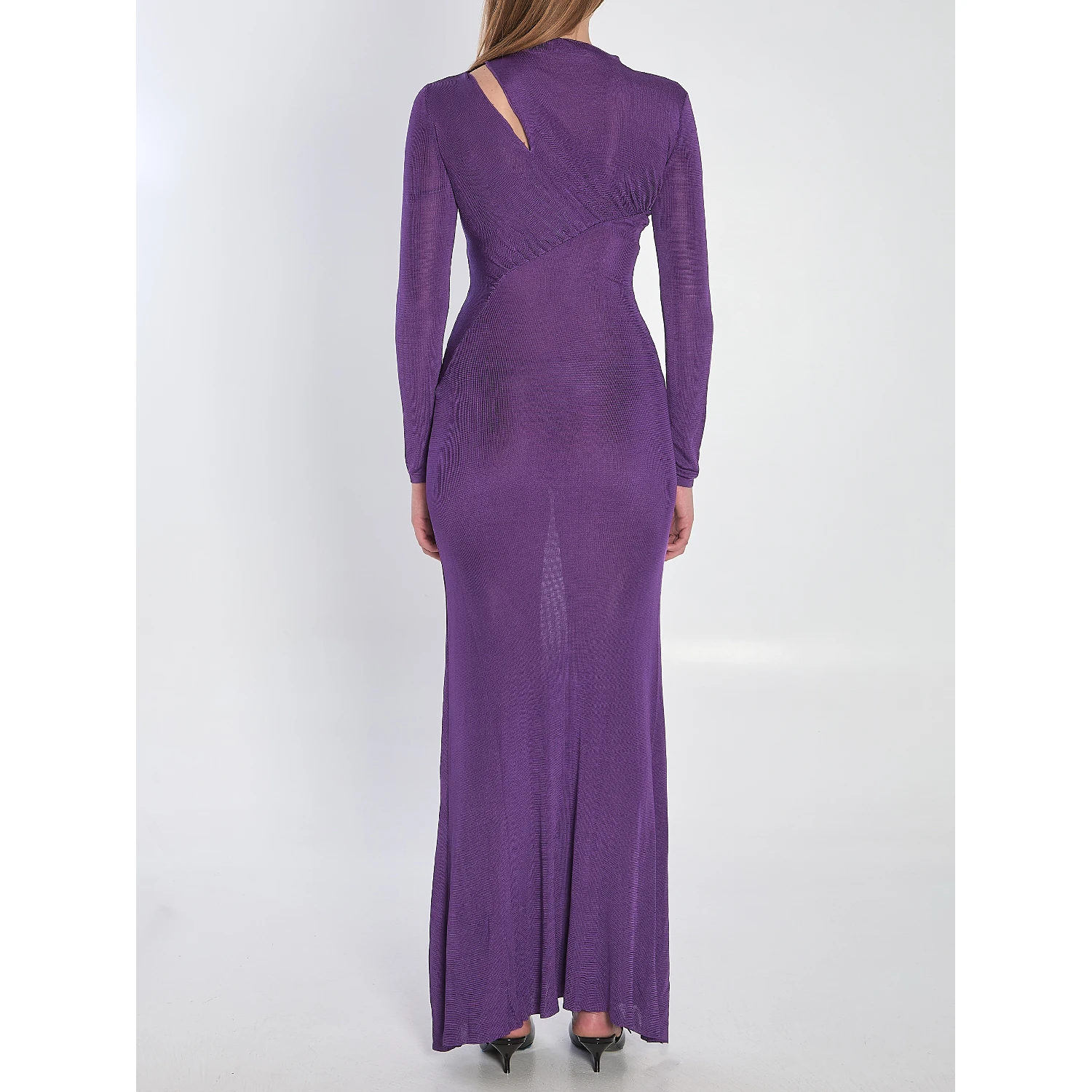 Long dress with cut-out