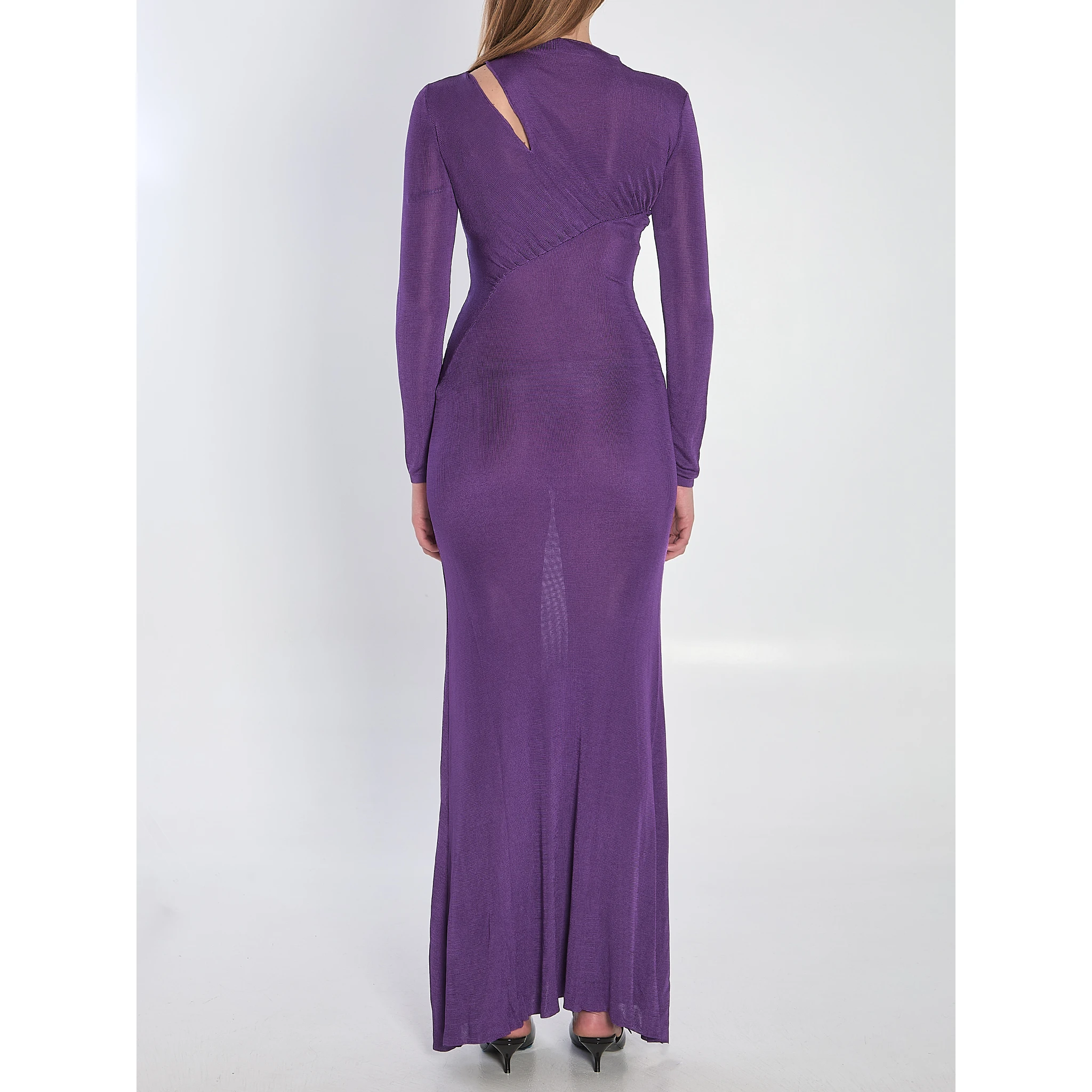 Long dress with cut-out