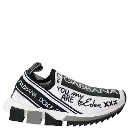 White Black Slip On Sorrento Sneakers