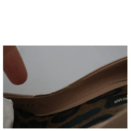 Beige Patent Leather Stiletto Heel Pumps