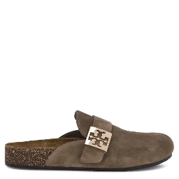 Brown Calf Leather Bos Taurus Mules