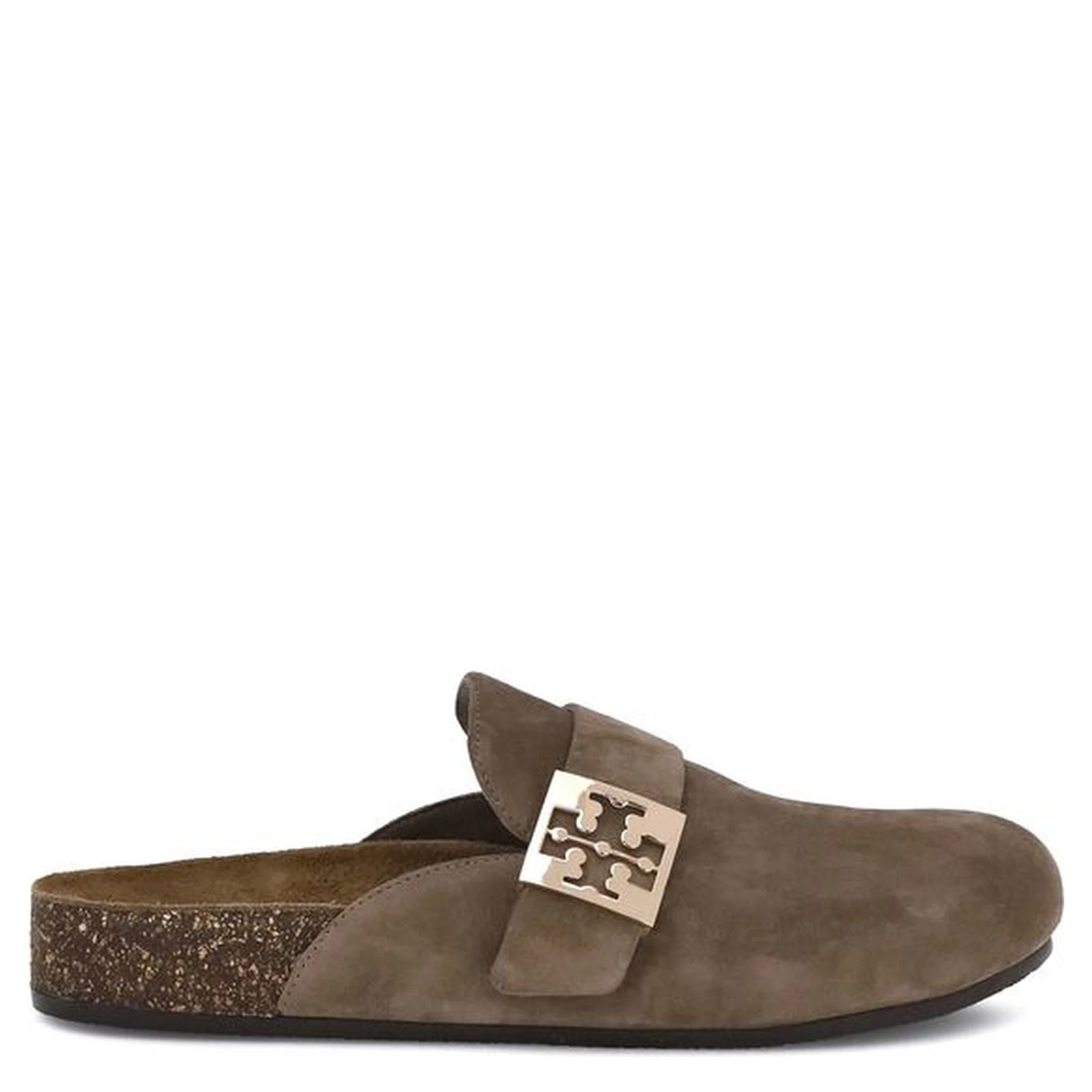 Brown Calf Leather Bos Taurus Mules