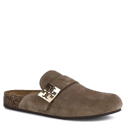 Brown Calf Leather Bos Taurus Mules