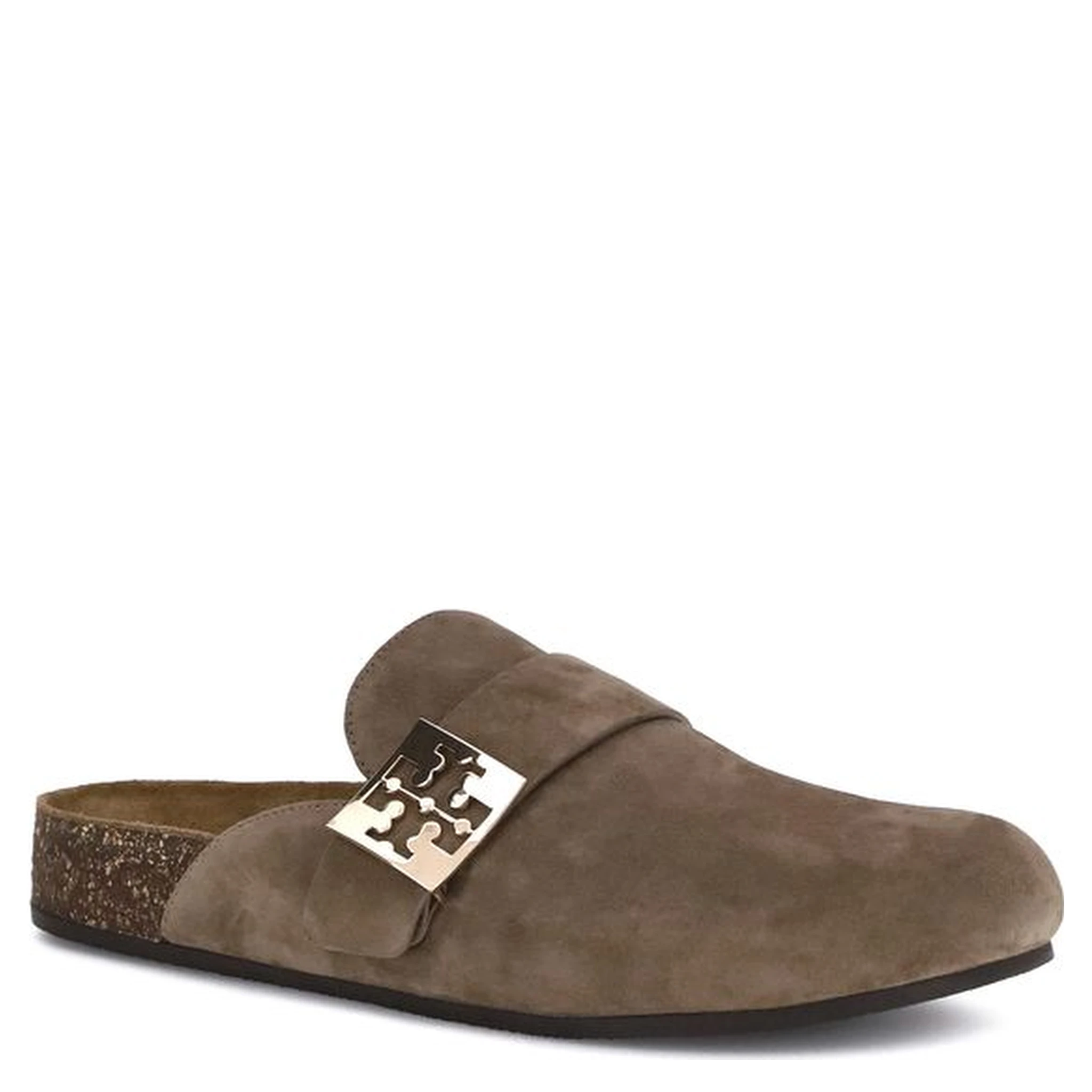 Brown Calf Leather Bos Taurus Mules