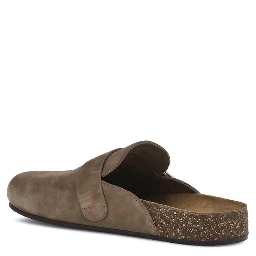 Brown Calf Leather Bos Taurus Mules