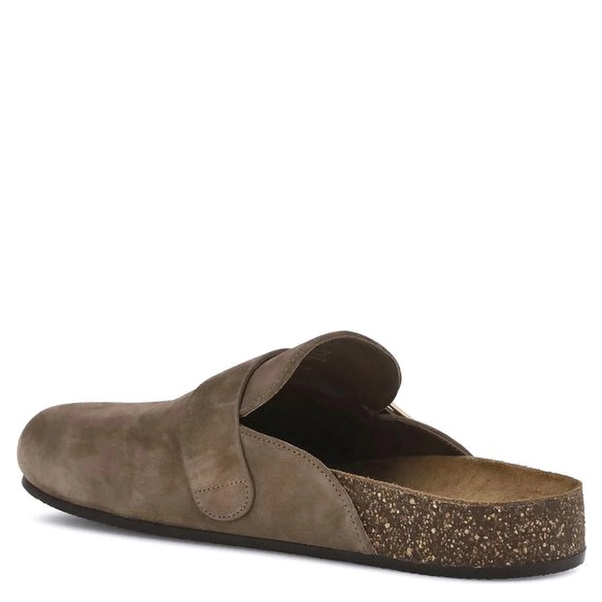 Brown Calf Leather Bos Taurus Mules