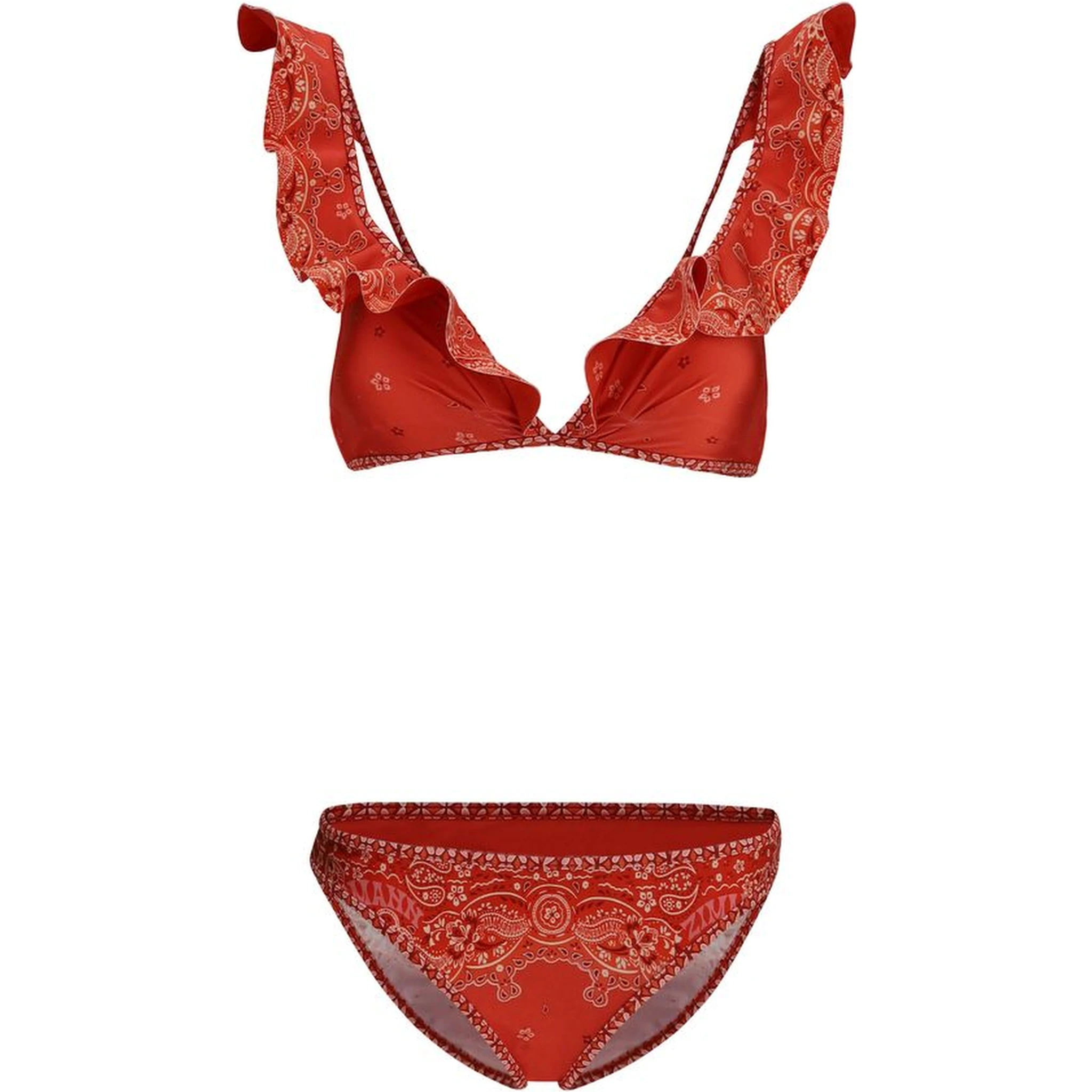 Red Polyamide Bikini
