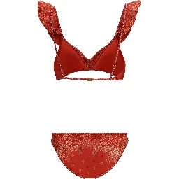 Red Polyamide Bikini