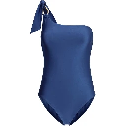 Light Blue Polyamide One-Piece Swimsuit