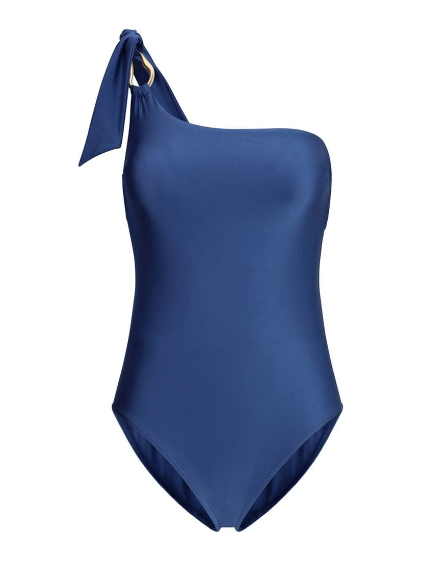 Light Blue Polyamide One-Piece Swimsuit