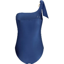 Light Blue Polyamide One-Piece Swimsuit