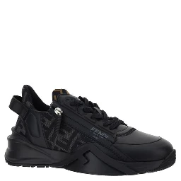 Black Calf Leather Bos Taurus Athletic Sneakers