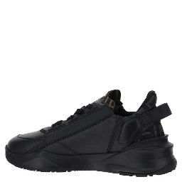 Black Calf Leather Bos Taurus Athletic Sneakers