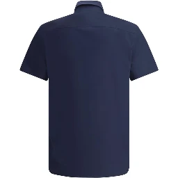 Blue Cotton Shortsleeve Shirt