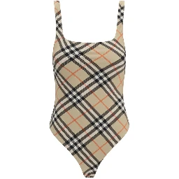 Multicolor Polyester One-Piece Swimsuit