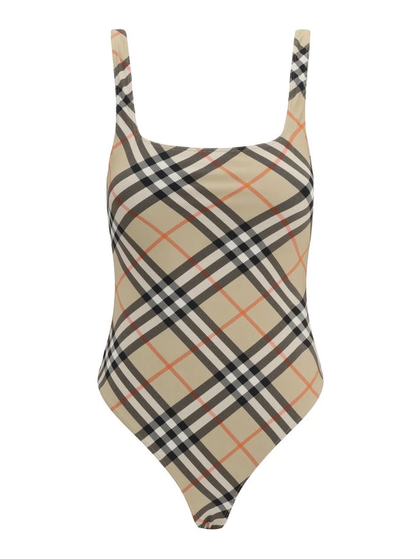 Multicolor Polyester One-Piece Swimsuit