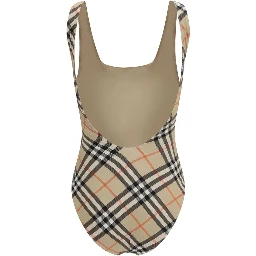 Multicolor Polyester One-Piece Swimsuit