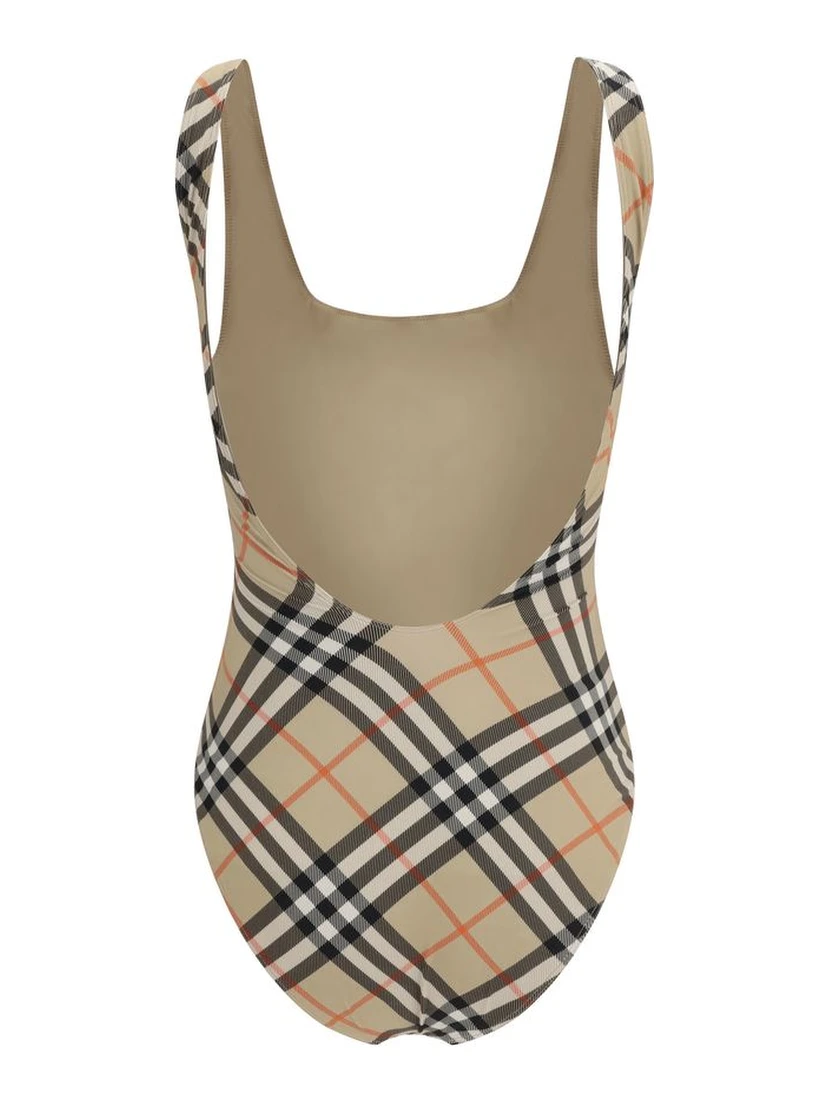 Multicolor Polyester One-Piece Swimsuit