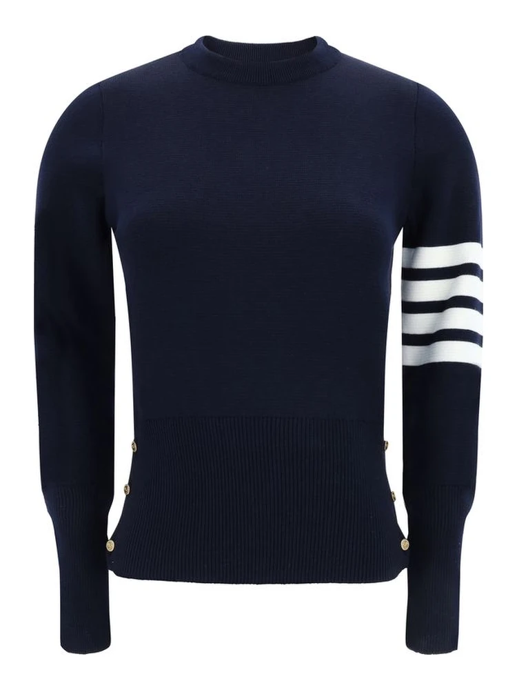 Blue Fleece Wool Sweatshirt