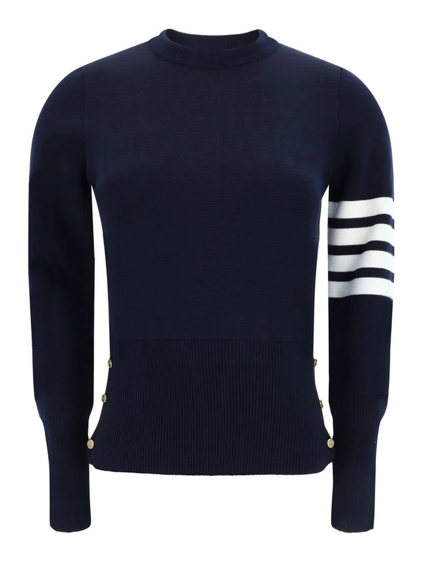 Blue Fleece Wool Sweatshirt