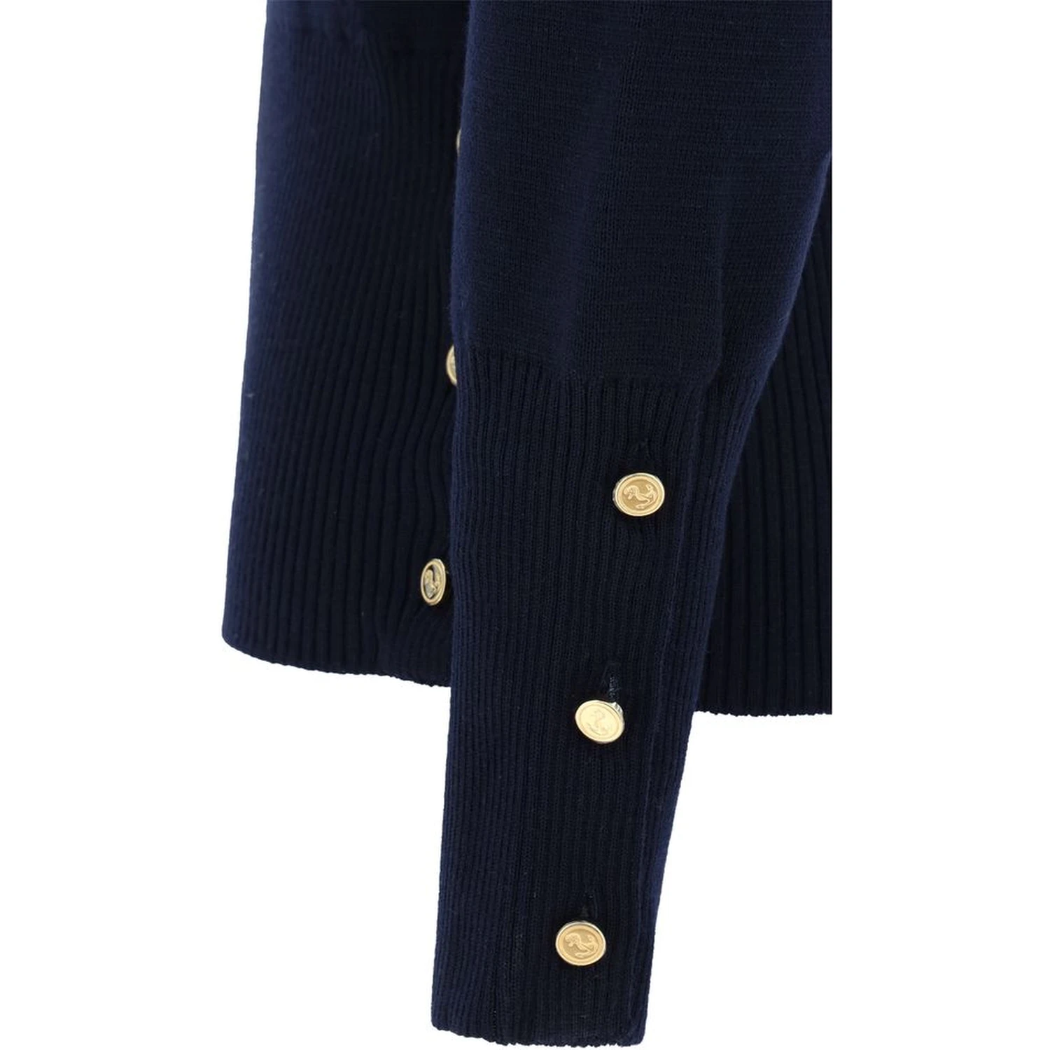 Blue Fleece Wool Sweatshirt